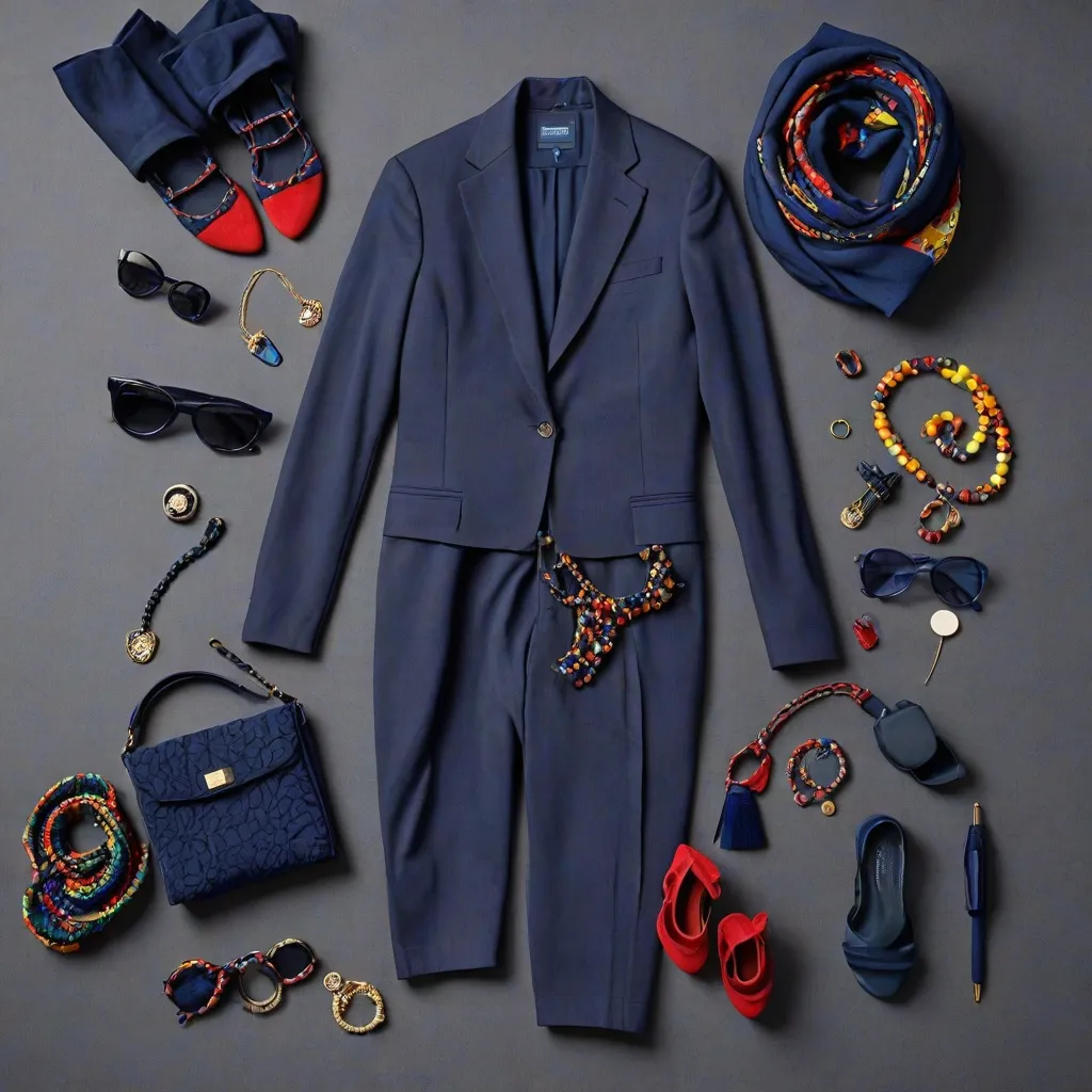 Jaki kolor pasuje do granatowego ubrania